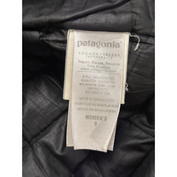 Patagonia Down Sweater Jacket BLACK Small - Picture 7 of 7